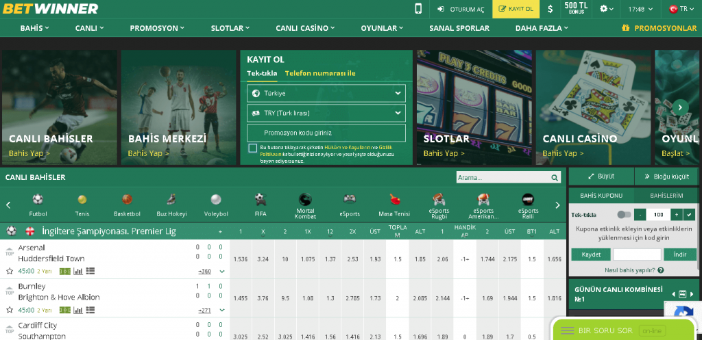 Betwinner kaydı sorunsuz: önemli ayrıntılar