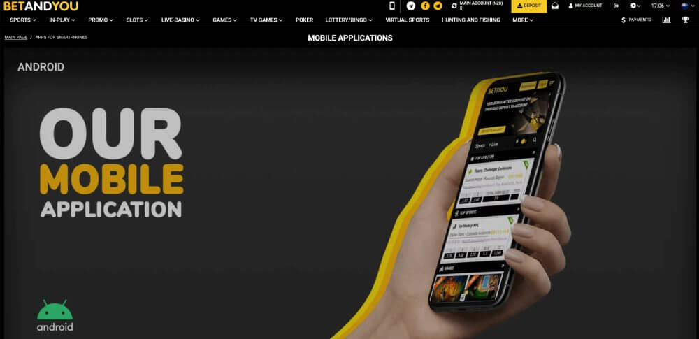 Betandyou web sitesine kayıt
